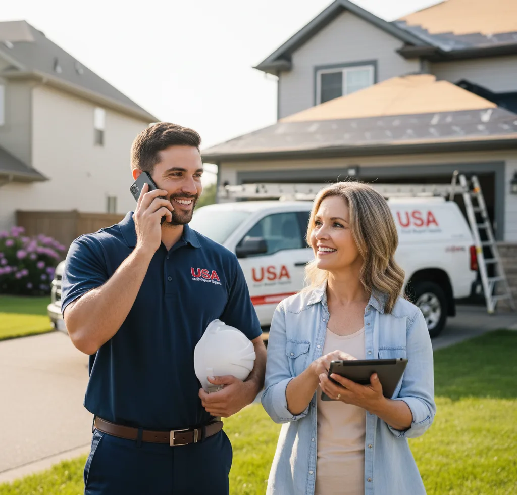 USA Roof Repair Experts customer support in Delphi